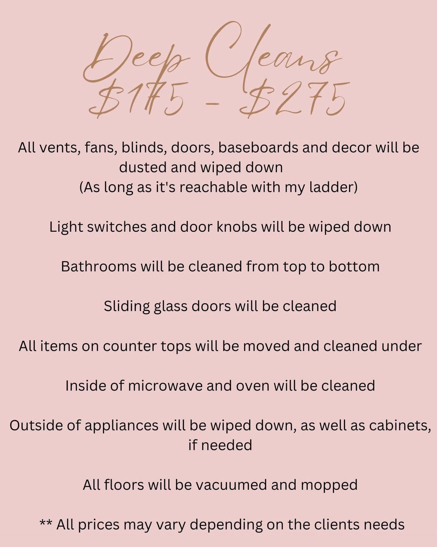 Deep Clean