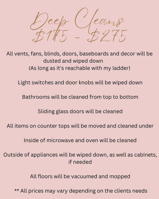 Deep Clean